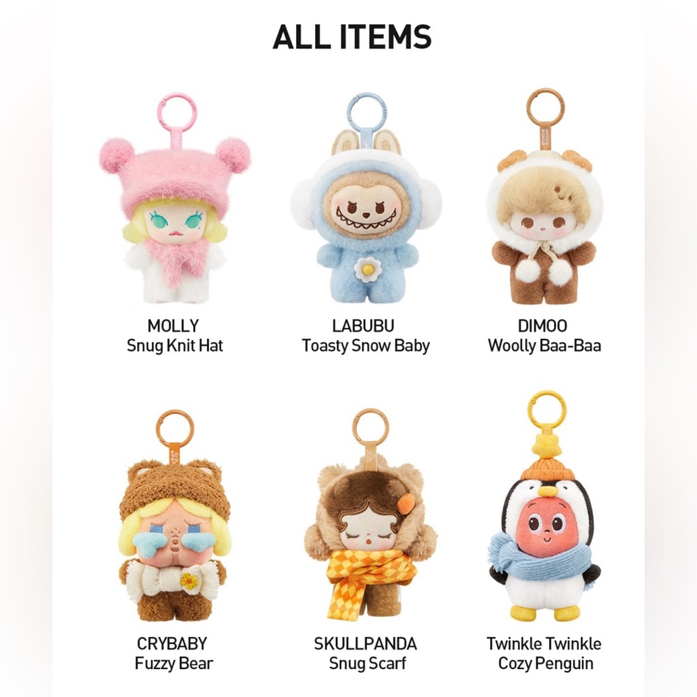 ❄️ POP BEAN ”Fluffy & Cozy” Plush Pendant ❓BLIND BOX ❓🆕SEALED BOX🆕 🟥POP MART🟥 - Picture 7 of 16